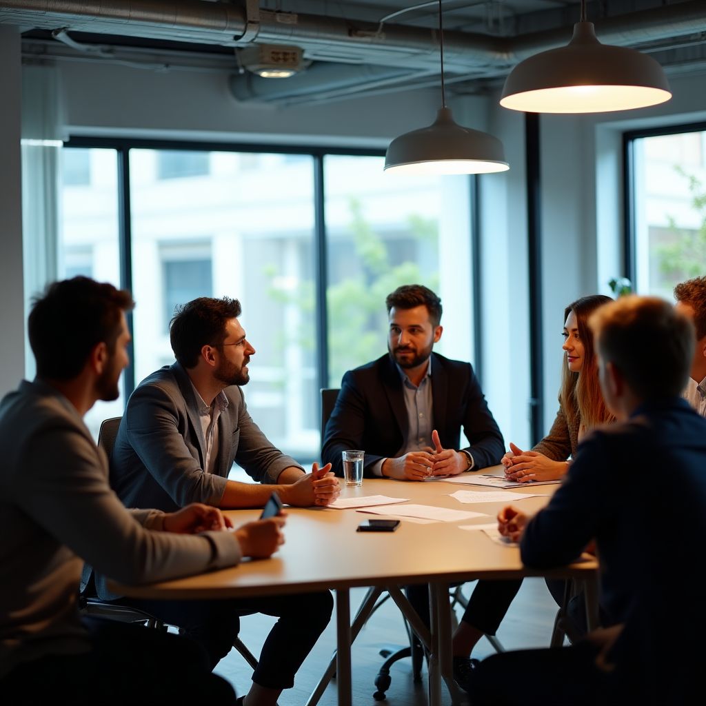 Equipo de FinTech Argentina en una reunión estratégica