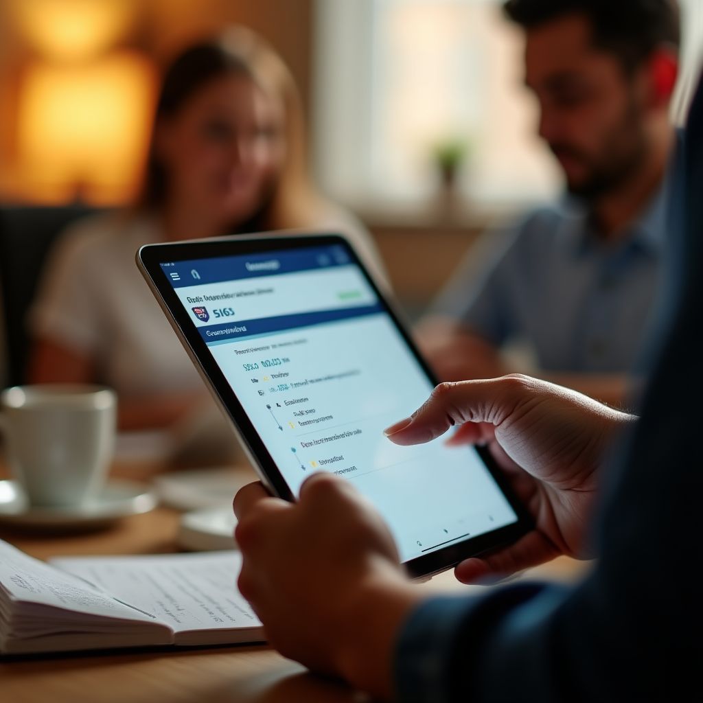 Familia contratando seguro digital en Argentina